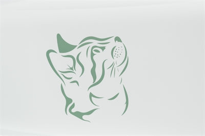 Load image into Gallery viewer, Trixie Kattenbak vico met print groen wit
