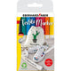 Eberhard faber textielmarker 8 stuks in etui + 4 stencils met sjablonen