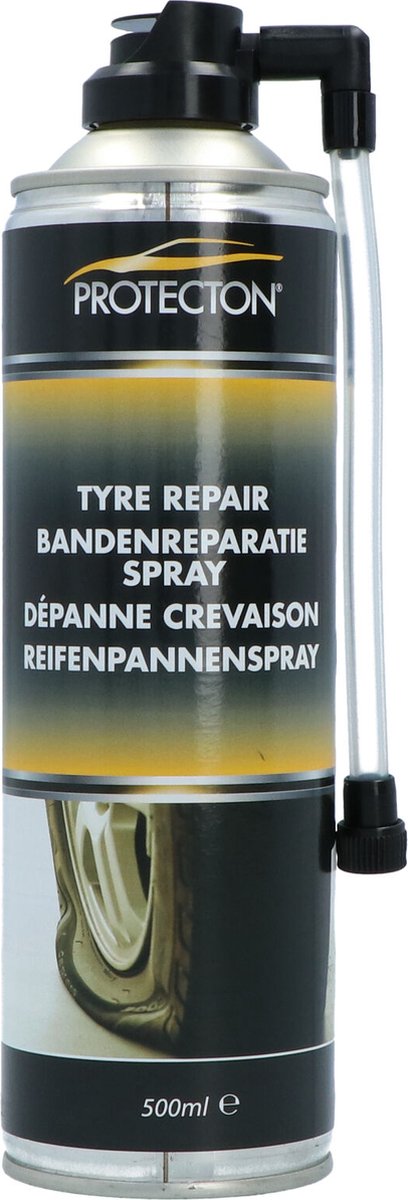 Protecton bandenreparatie spray - voor noodreparaties - repareren van kleine lekkages voor tubeless banden - 500ml