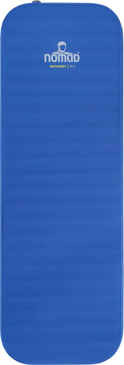 Nomad ® bathurst 10.0 slaapmat zelfopblazend | 198 x 68 | 10 cm dikte | blauw | lichtgewicht | comfort kamperen | incl hoes