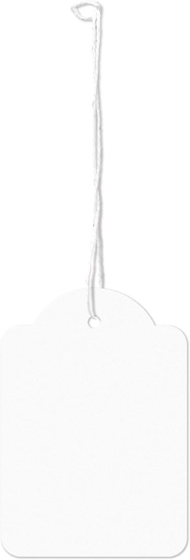 Kangaro draadetiketten - 45x65mm - wit - doos a 250 stuks - prijskaartjes met koord