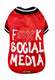 Croci Hondenjas social media rood