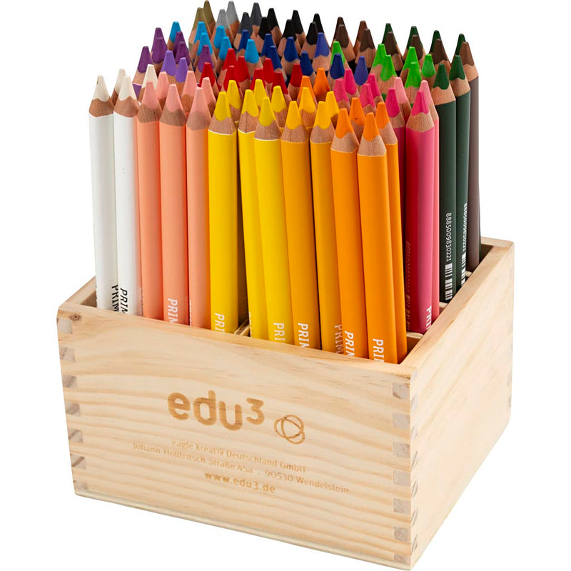 Afbeelding laden in galerijviewer, Https: www.cchobby.nl edu-jumbo-kleurpotlood-dikte-10-mm-vulling-6-25-mm-diverse-kleuren-96-stuk-1-doos
