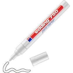 Lakmarker edding 750 4-750 049 ultra 2-4 mm wit rond permanent geurloos