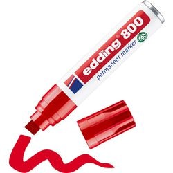 Edding permanent marker 800 ultra 4-12mm rood schuin sneldrogend waterbestendig