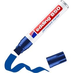 Permanente marker edding 850 blauw 5-16 mm rechte punt