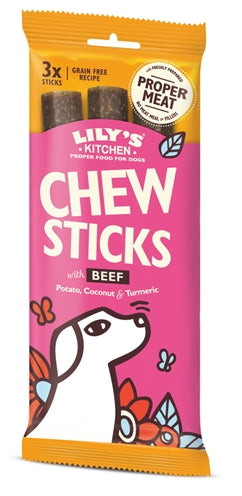 Lily's kitchen chew sticks with beef