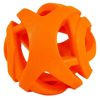 Chuckit! breathe right fetch ball - hondenspeelgoed - hondenbal - drijvend - medium - ø6 cm - oranje - 2 stuks