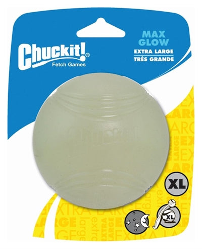 Load image into Gallery viewer, Chuckit! max glow ball – hondenspeelgoed – hondenbal - drijvend – apporteerspeelgoed – glow in the dark - extra large - ø9 cm - 1 stuks
