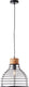 Brilliant avia - hanglamp - e27 max 1x40w - zwart houtkleur