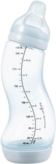 Difrax babyfles natural - 250 ml - lichtblauw - 1 stuk - s-fles - anti koliek