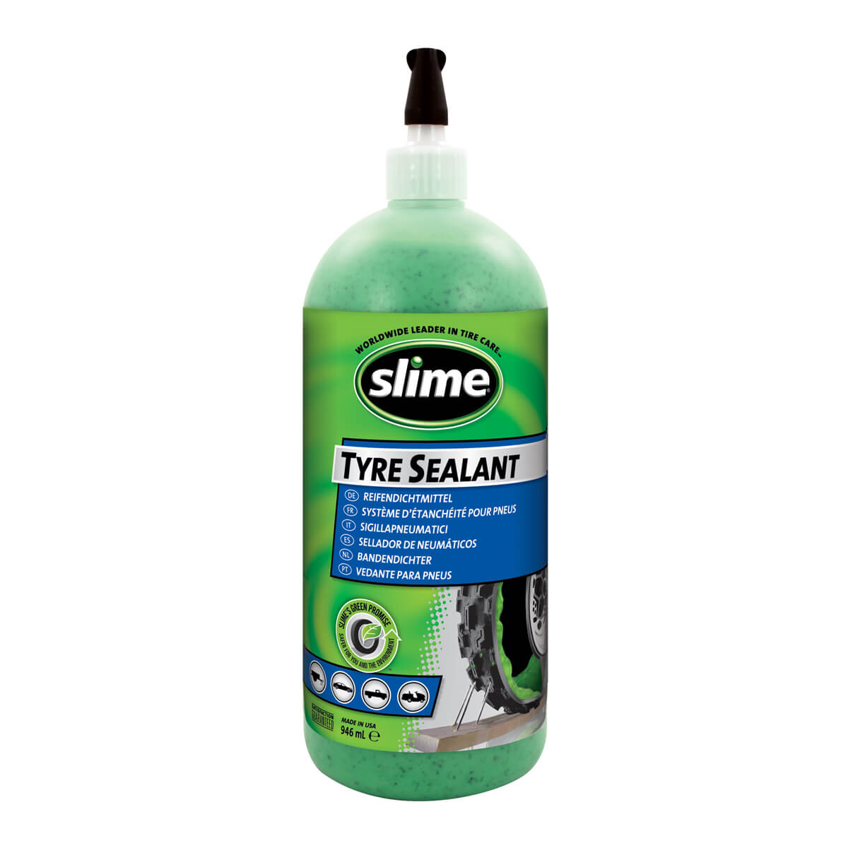 Slime tubeless leak prevention