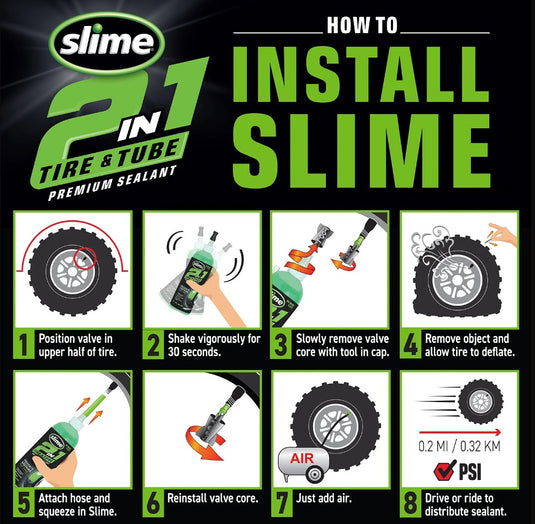 Slime 2-in-1 banden binnenbanden anti-lek middel 3.78 ltr