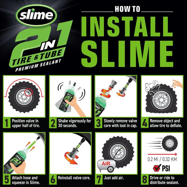 Slime 2-in-1 banden binnenbanden afdichtmiddel