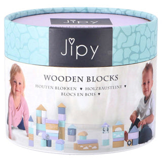 Jipy blokkenton hout uni 48-delig