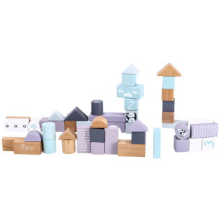 Load image into Gallery viewer, Jipy blokkenton hout uni 48-delig
