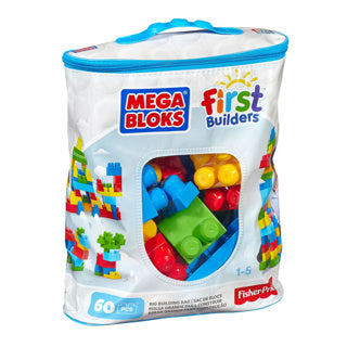 Mega bloks grote bouwtas - 60 blokken - classic bouwstenen voor 1+ jaar