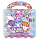 Mini mymy totum kawaii dieren designer activiteiten, teken- schrijf en stickerboek incl. 3 gelpennen en sjablonen, 25-delige set, creatief speelgoed jongens en meisjes vanaf 3 jaar