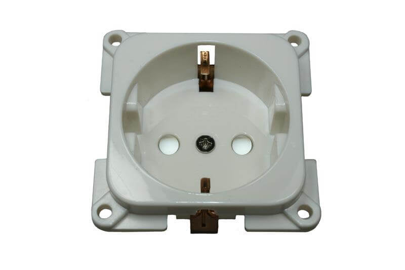 Afbeelding laden in galerijviewer, C-line wandcontactdoos camper en caravan 230 volt wit - zonder verkoopverpakking
