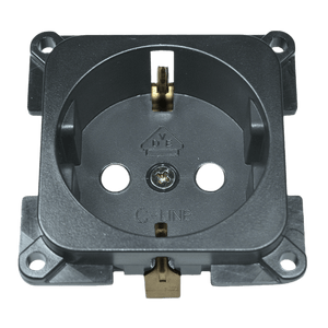 C-line wandcontactdoos camper en caravan 230 volt antraciet