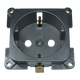 C-line wandcontactdoos camper en caravan 230 volt antraciet - verpakt