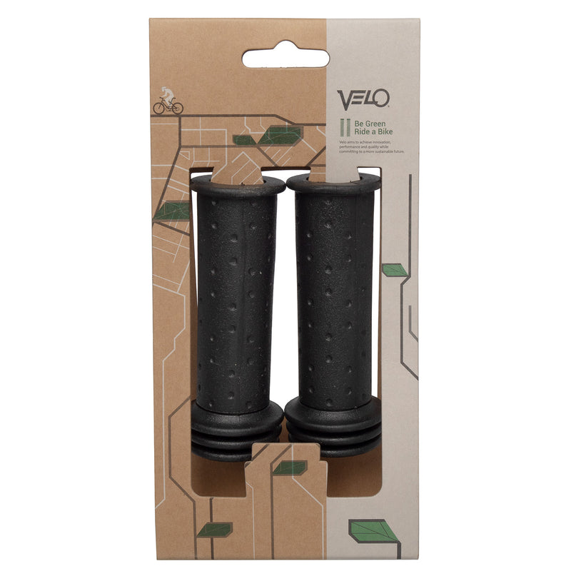 Load image into Gallery viewer, Velo Kinder Handvatten - Veiligheidsuiteinde - Zwart - 105mm - 20mm - 1 paar
