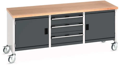 Bott verso werkbank 2000x750x840mm verrijdbaar