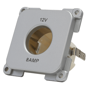 C-line 12 volt stopcontact camper en caravan zilver