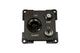 C-line 12 volt contactdoos met antenne en satelliet aansluiting bruin