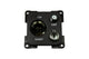 C-line 12 volt contactdoos met antenne en satelliet aansluiting zwart