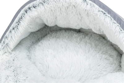 Load image into Gallery viewer, Trixie hondenmand donut harvey grijs wit-zwart
