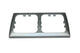 Opal afdekraam 2 voudig zilver