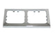 Opal afdekraam 2 voudig chroom