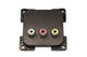 C-line video en audio contactdoos bruin - verpakt