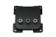 C-line video en audio contactdoos zwart