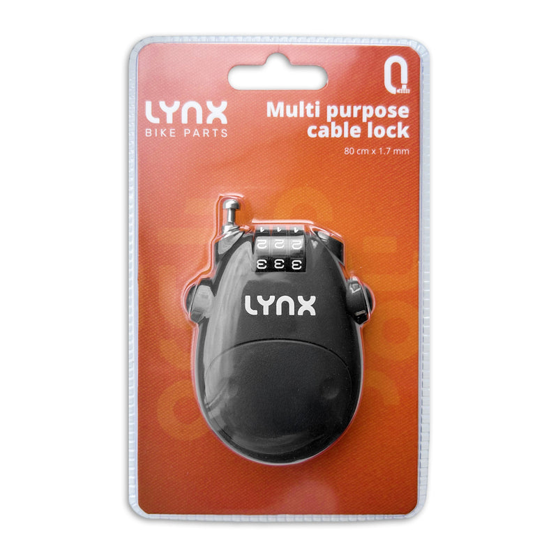 Load image into Gallery viewer, Lynx Multifunctioneel Kabelslot 80cm - Zwart
