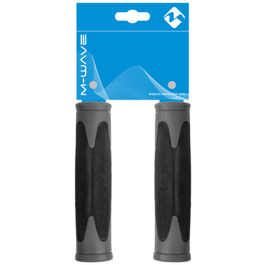 M-wave handvatset atb zwart grjs 130mm 2-componenten