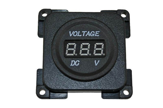 C-line voltmeter camper en caravan zwart - zonder verkoopverpakking