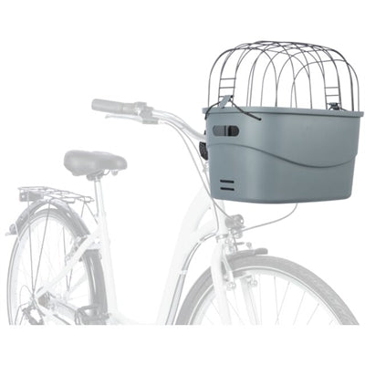 Load image into Gallery viewer, Trixie stuur-fietsmand kunststof grijs
