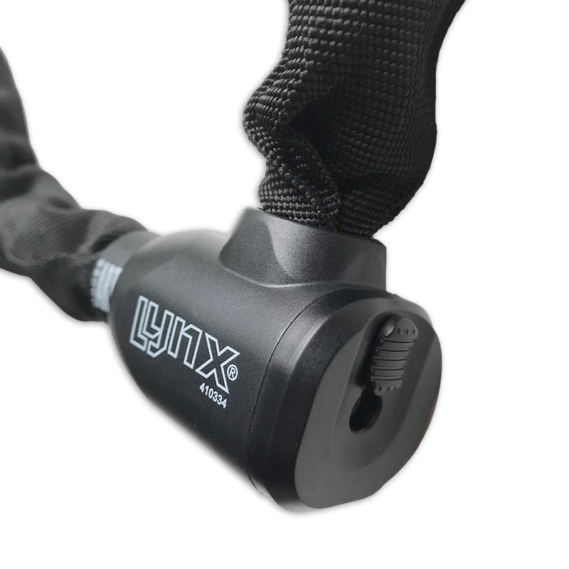 Load image into Gallery viewer, Lynx kettingslot art-2 100cmx9.0mm nylon hoes zwart op kaart
