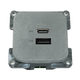 C-line usb laadcontactdoos met usb-a en usb-c - ece r10 - zilver