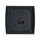 C-line usb laadcontactdoos met usb-a en usb-c met opal afdekraam antraciet