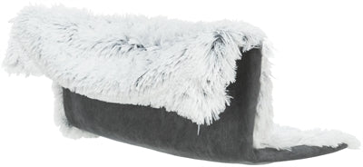 Load image into Gallery viewer, Trixie Radiator hangmat harvey langhaar pluche velours wit zwart
