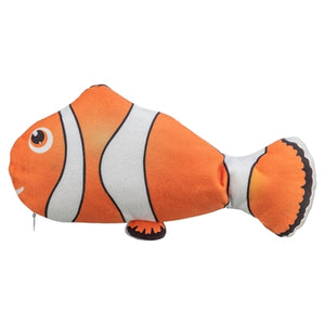 Trixie spartel vis stof catnip oranje