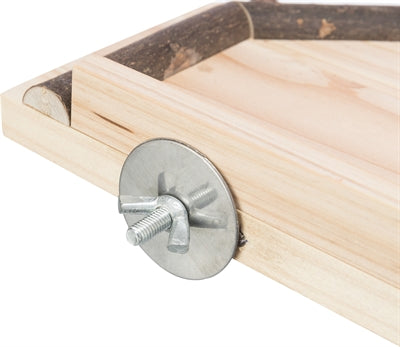 Load image into Gallery viewer, Trixie landingsplaats met zitstokken hout naturel
