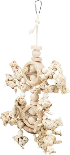 Load image into Gallery viewer, Trixie Natuurspeelgoed bananenblad hout luffa
