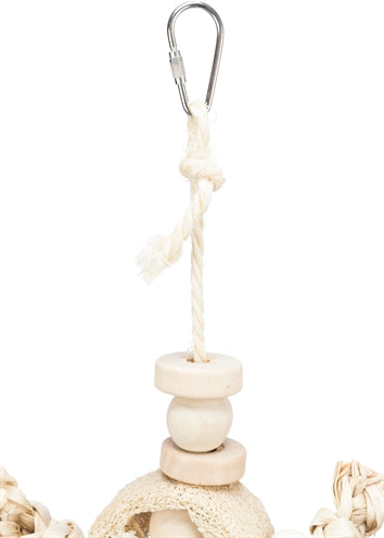 Load image into Gallery viewer, Trixie Natuurspeelgoed bananenblad hout luffa

