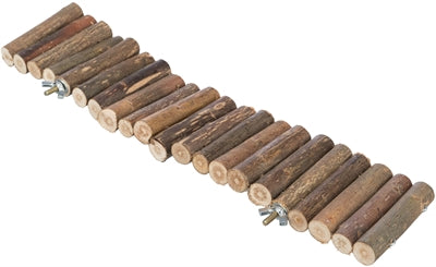 Load image into Gallery viewer, Trixie Hangbrug met schroefbevestiging schorshout naturel voor muizen

