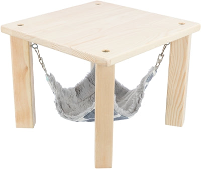 Load image into Gallery viewer, Trixie schuilplaats met hangmat sunny assorti grijs
