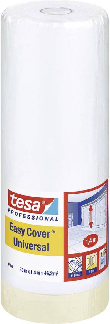 Tesa 04368-00009-02 afdekfolie easy cover lichtbruin (l x b) 33 m x 1.4 m 1 stuk(s)